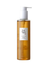 Ginseng Cleansing Oil 210ml pump bottle with amber glass and white dispenser