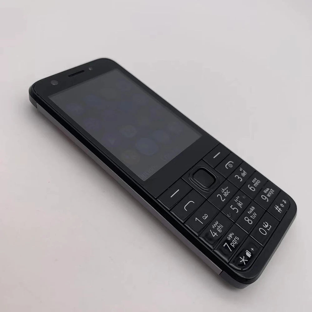 Mumzar black candybar feature phone with numeric keypad and small screen dual sim GSM phone unlocked for basic calls