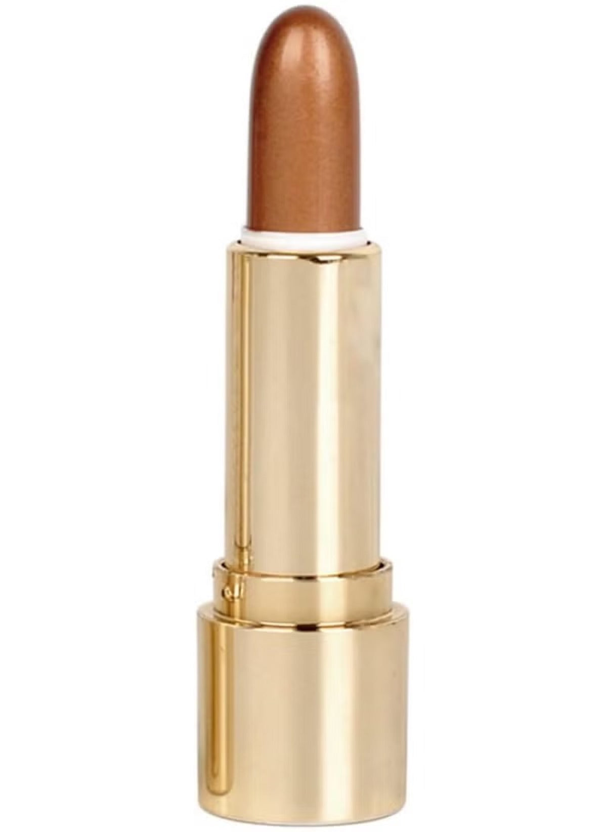 Huitich 3D pearlescent contour stick highlighter in golden bronze shade with sleek gold packaging