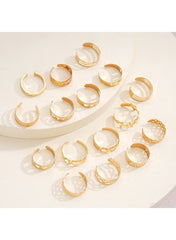 Elegant gold ring set for women featuring various styles and designs suitable for everyday wear