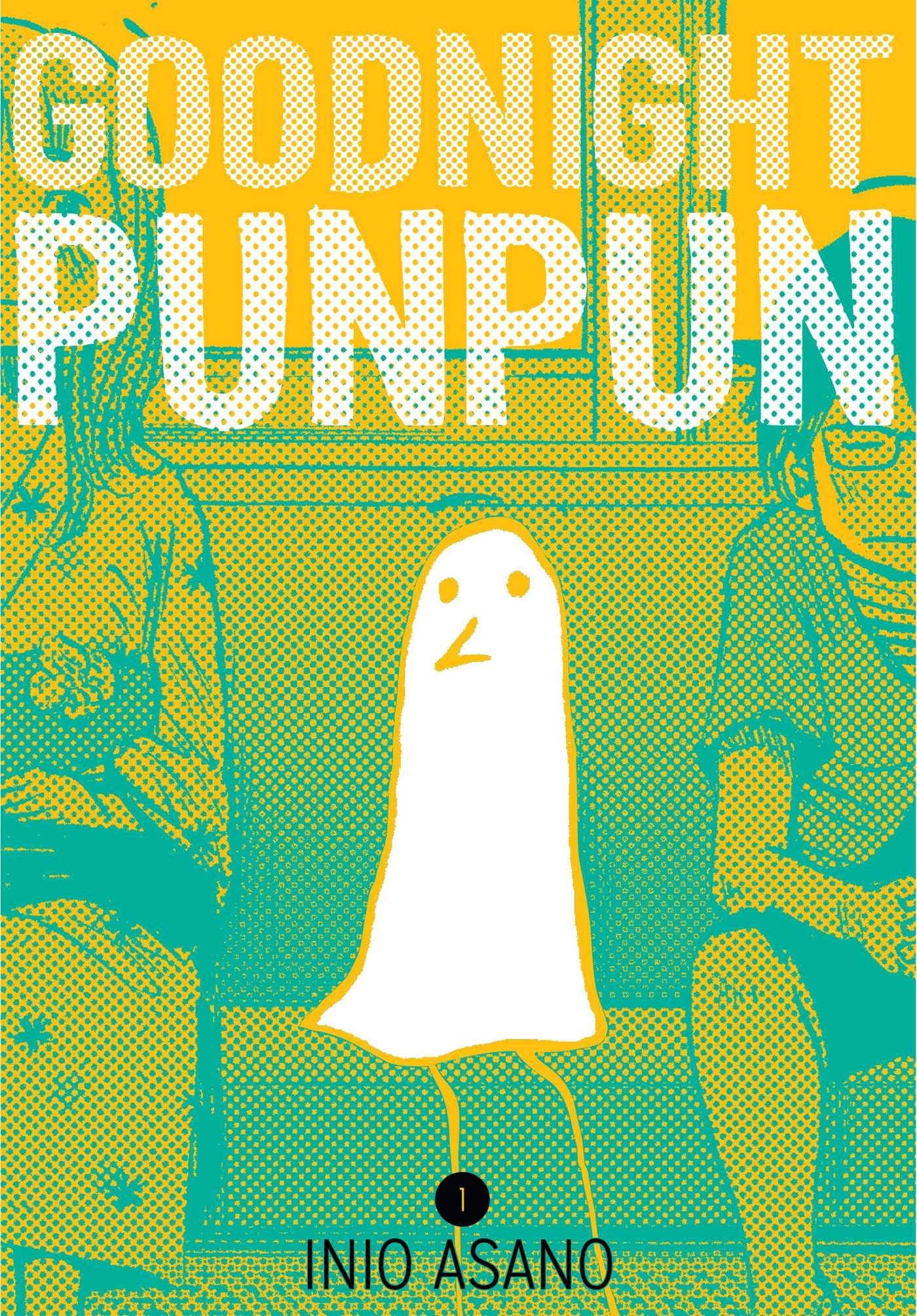 Goodnight Punpun manga volume 1 cover by Inio Asano featuring a cartoon bird character on a subway seat