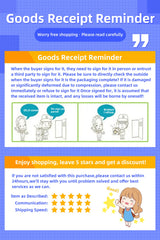 Goods receipt reminder poster explaining signing and return steps for Google Pixel 6 Pro 5G unlocked orders