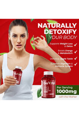 GO VITAL apple cider vinegar gummies UAE for detox and weight loss, featuring 1000mg per serving and delicious taste