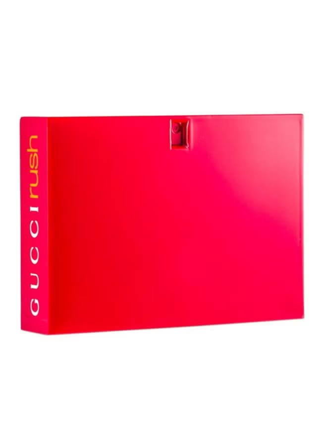 Gucci Rush EDT 75ml bright red packaging for a bold and vibrant fragrance experience