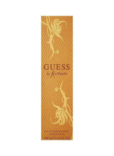 Women's eau de parfum box with ornate gold pattern and GUESS by Marciano branding