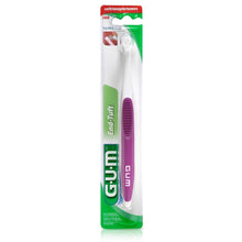 GUM End-Tuft toothbrush package front showing purple small head