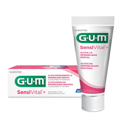 Gum Sensivital+ Gentle Toothpaste - Alcohol Free- Plaque Removal-Cavity Protection - Protects and fortifies dentine - Gentle on Teeths and Gums- Reduces Irritations- Enamel Remineralisation- 75ML