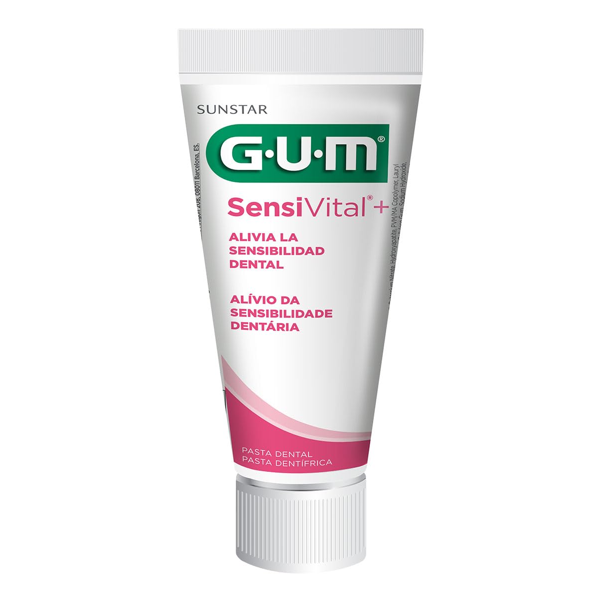 Gum Sensivital+ Gentle Toothpaste - Alcohol Free- Plaque Removal-Cavity Protection - Protects and fortifies dentine - Gentle on Teeths and Gums- Reduces Irritations- Enamel Remineralisation- 75ML