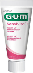 Gum Sensivital+ Gentle Toothpaste - Alcohol Free- Plaque Removal-Cavity Protection - Protects and fortifies dentine - Gentle on Teeths and Gums- Reduces Irritations- Enamel Remineralisation- 75ML