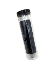 Huitich hair ties for thick hair pack of 20 black rubber bands in clear plastic container