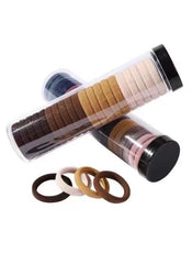Huitich hair ties for thick hair pack of 20 in neutral colors in clear plastic tubes