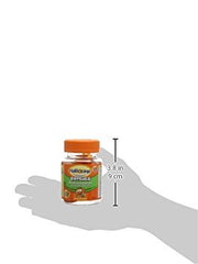 Haliborange kids multivitamin softies jar with orange cap on a hand showing size kids multivitamin softies UAE