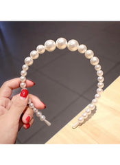 Huitich Pearl Hair Accessory for Kids Stylish Headband