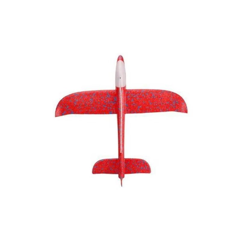 Hand Throwing Foam Airplane With Head and Body LED Lights Toy 48x16x6centimeter - Mumzar.com