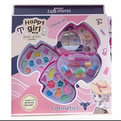 Huitich kids makeup kit for girls with colorful makeup box toy including lipsticks and eyeshadows