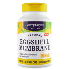 Healthy Origins eggshell membrane supplement for joint health bottle 500 mg 30 veggie caps