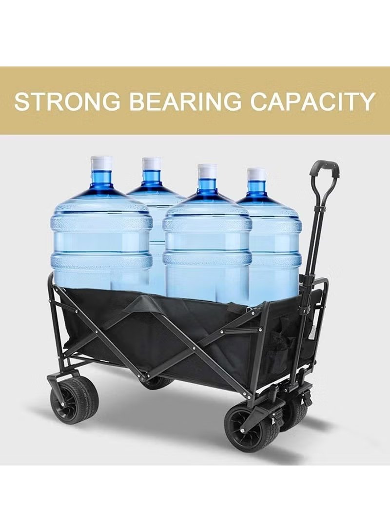 Heavy Duty Foldable Camping Cart Your Ultimate Gear Hauler for Outdoor Adventures - Mumzar.com
