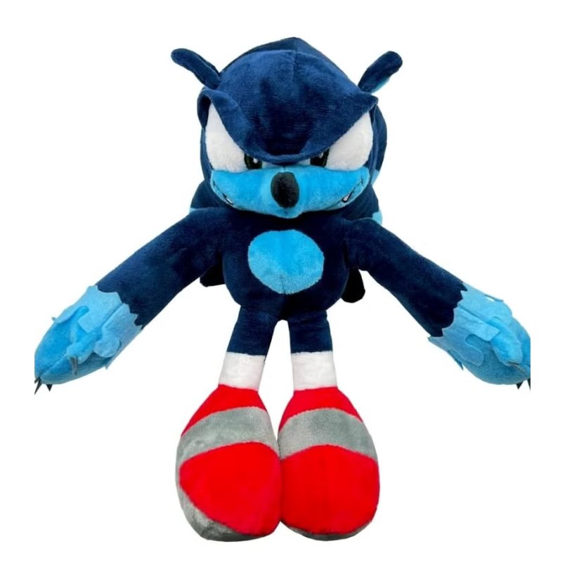 Huitich hedgehog stuffed animal for kids in blue with red shoes plush toy