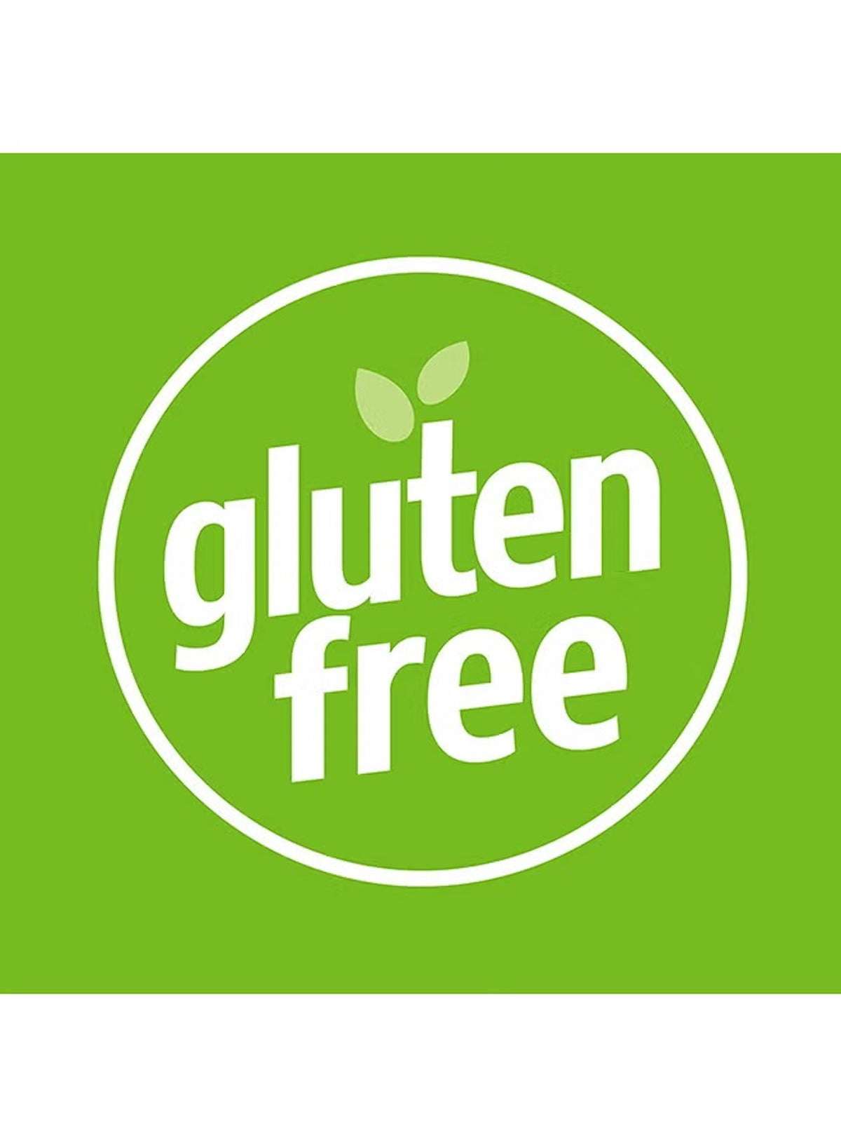 Gluten free label on a green background for 21st Century herbal slimming tea lemon lime