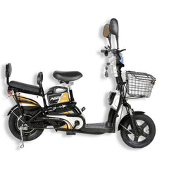 Huitich high power electric bike with basket Grocery Scooter in black and white color