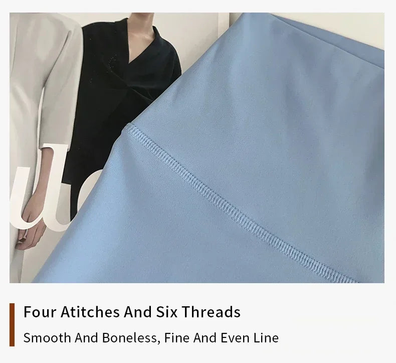 Close-up of Mumzar high waist push up leggings for women showcasing four stitches and a smooth finish