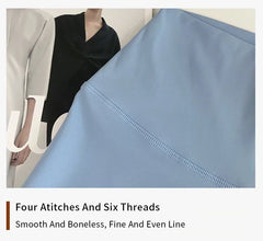 Close-up of Mumzar high waist push up leggings for women showcasing four stitches and a smooth finish