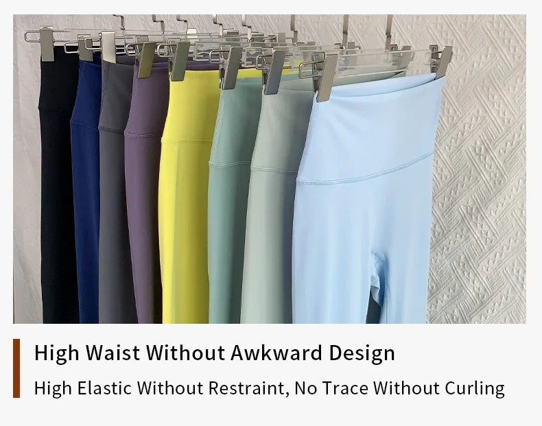 Mumzar high waist yoga leggings UAE in various colors, featuring high elastic and no curl design