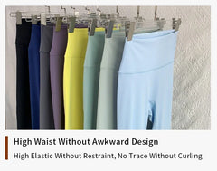 Mumzar high waist yoga leggings UAE in various colors, featuring high elastic and no curl design