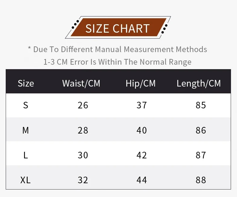 Mumzar high waist yoga leggings UAE with size chart detailing various sizes and measurements