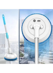 Huitich telescopic window cleaning tool for home with blue microfiber scrubber and extendable handle