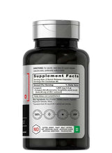 Horbaach Longjack Tongkat Ali supplement bottle, Supplement Facts on back label
