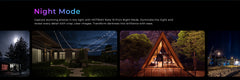 HOTWAV Note 15 Pro Android 14 smartphone night mode collage of low light photos of patio string lights A frame cabin and city