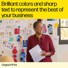 Original HP ink for DeskJet printers showcasing brilliant colors and sharp text for business presentations