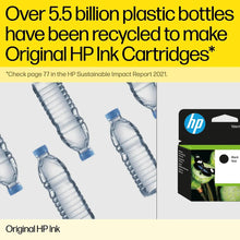 Recycled-content ink cartridge packaging with bottle graphics