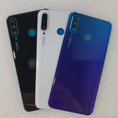 Mumzar Huawei P30 Lite back cover replacement glossy black and purple blue gradient with triple camera and fingerprint cutouts