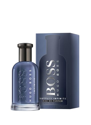 Hugo Boss Bottled Infinite Eau de Parfum in a stylish blue bottle with matching box