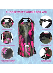 Huitich 10L Waterproof Sling Bag Pink Camouflage Sport Bag - Mumzar