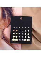 Huitich 15 Pair Earrings Set Elegant Mixed Styles - Mumzar
