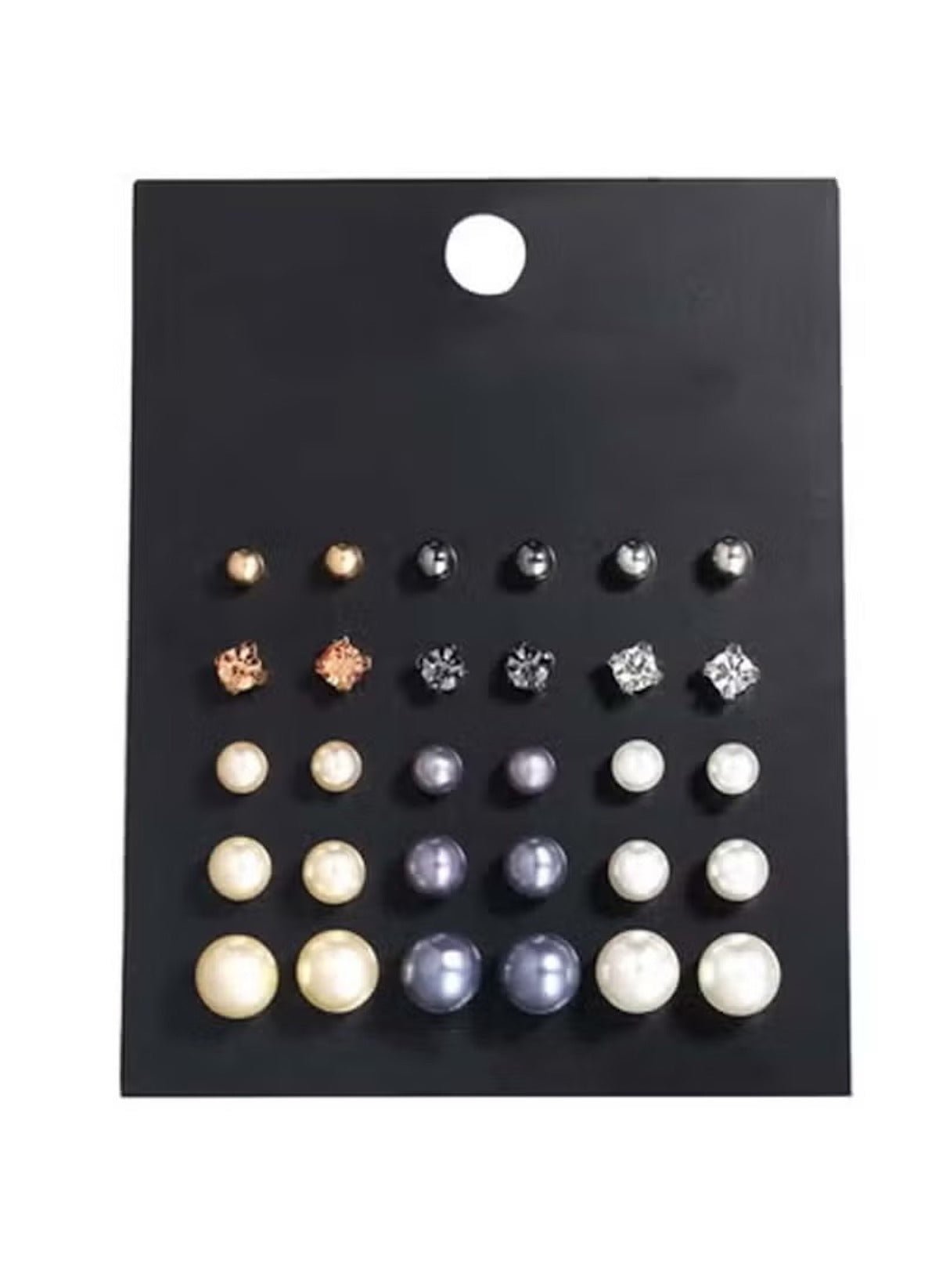 Huitich 15 Pair Earrings Set Elegant Mixed Styles - Mumzar