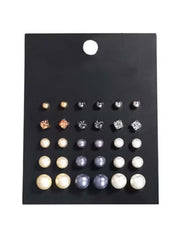 Huitich 15 Pair Earrings Set Elegant Mixed Styles - Mumzar