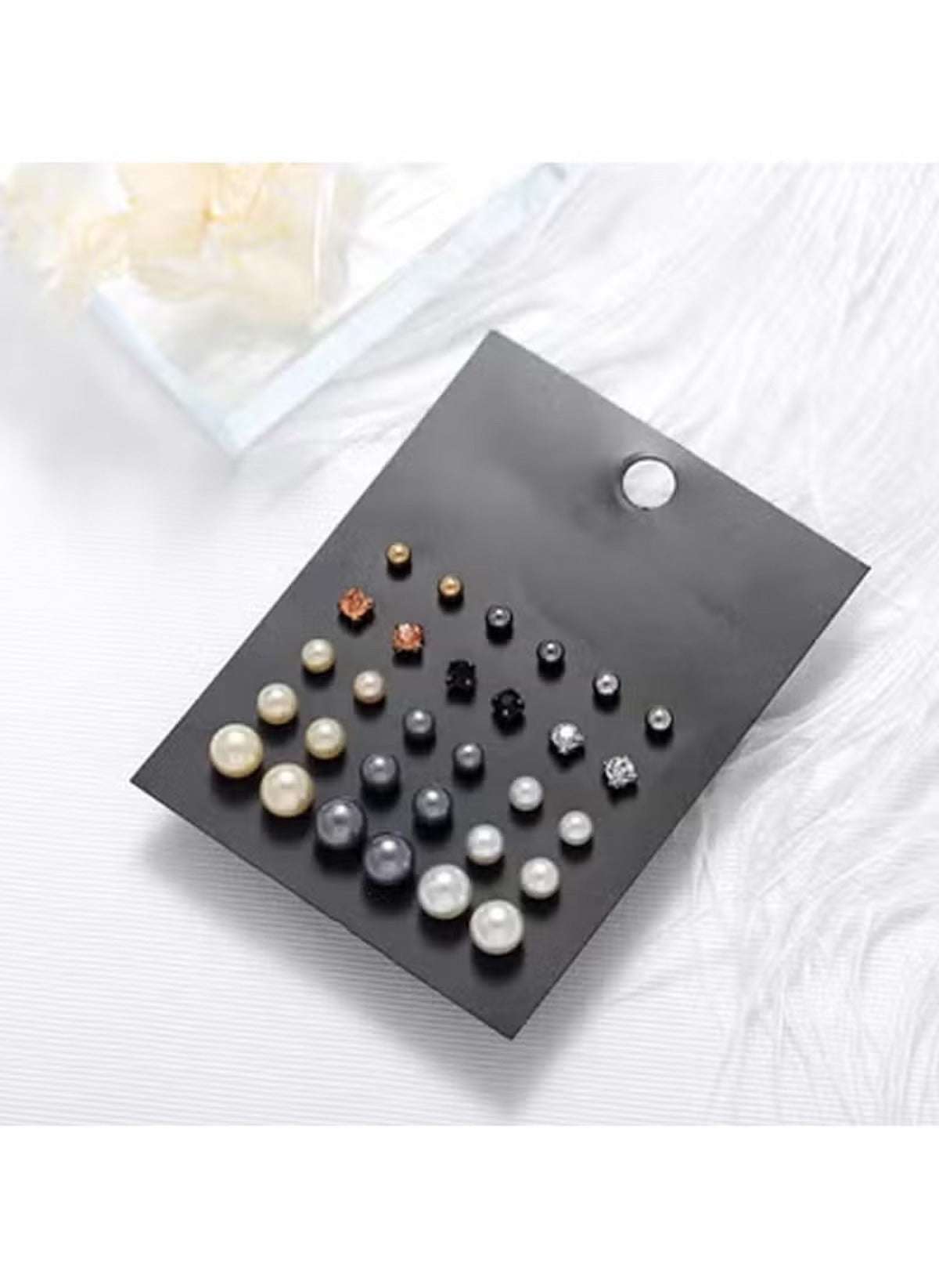 Huitich 15 Pair Earrings Set Elegant Mixed Styles - Mumzar