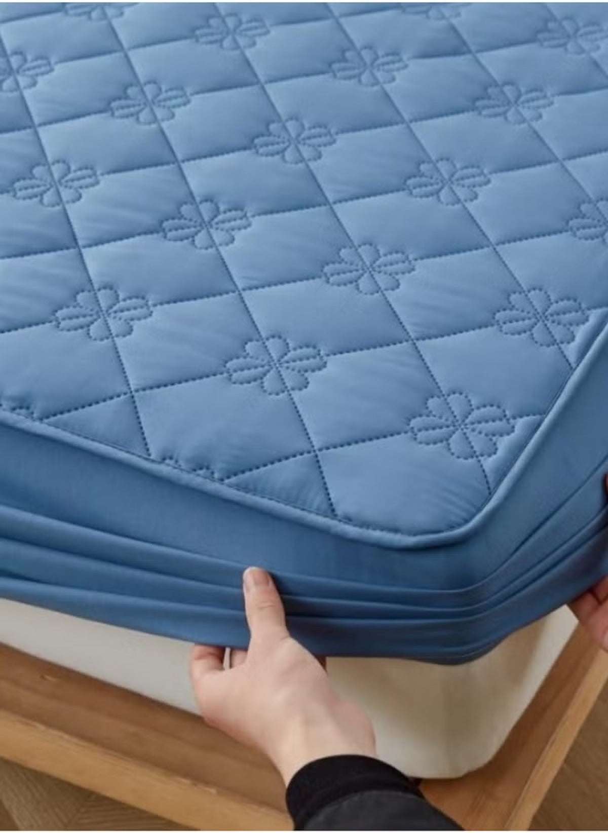 Huitich 150x200 cm Mattress Protector Quilted Topper - Mumzar