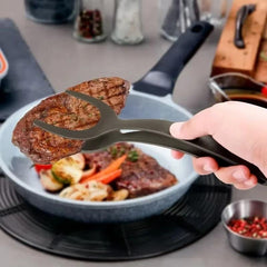 Huitich 2 in 1 Nylon Kitchen Tongs for Cooking - Mumzar