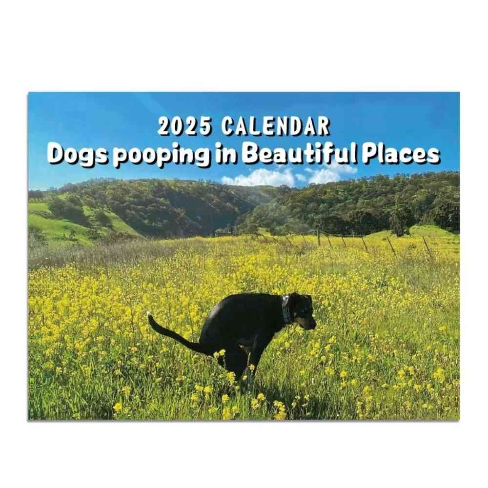 Huitich 2025 Funny Dogs Pooping Calendar - Unique Pet Lover Gift - Mumzar