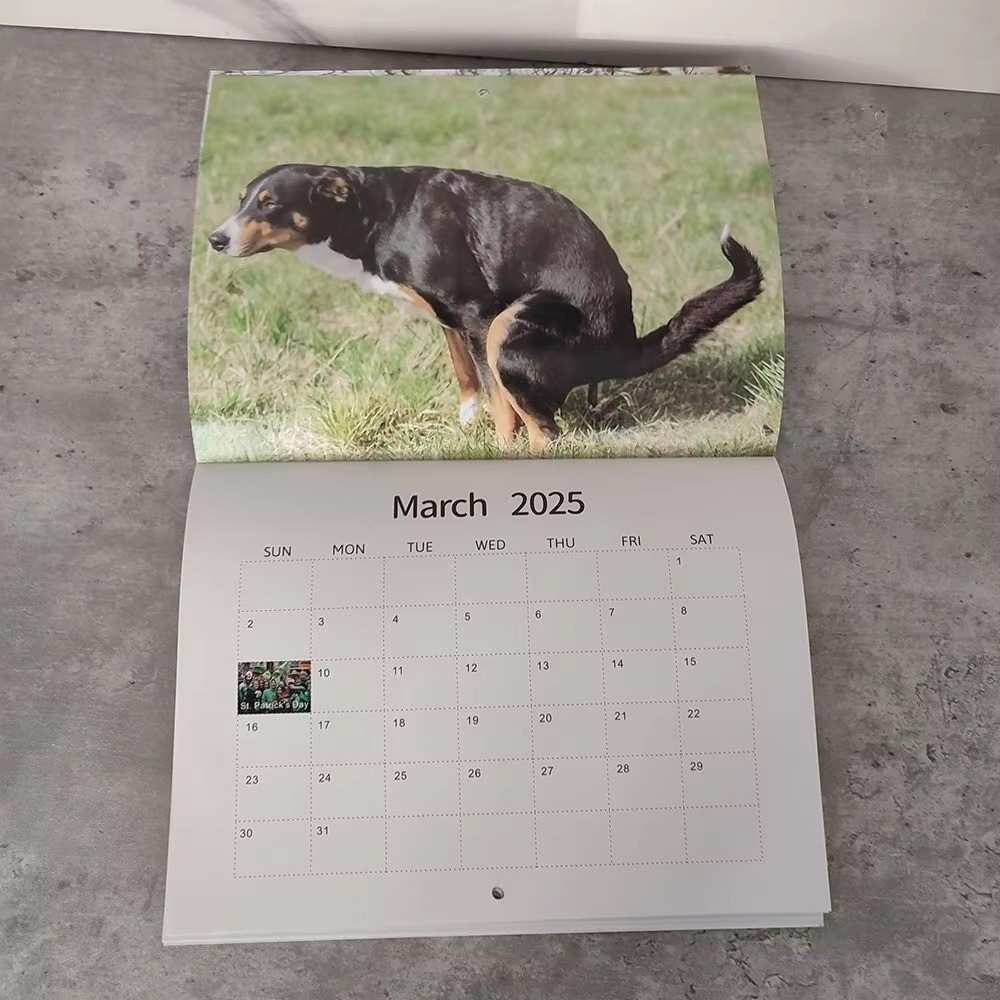 Huitich 2025 Funny Dogs Pooping Calendar - Unique Pet Lover Gift - Mumzar