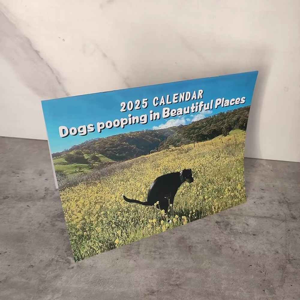 Huitich 2025 Funny Dogs Pooping Calendar - Unique Pet Lover Gift - Mumzar