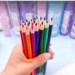Huitich 24 Color Colored Pencils Set Wooden Art Supplies - Mumzar