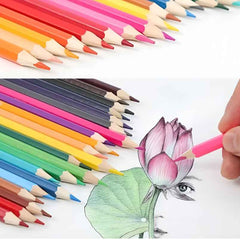 Huitich 24 Color Colored Pencils Set Wooden Art Supplies - Mumzar