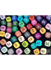 Huitich 24 Piece Art Markers with Case for Creative Drawing - Mumzar