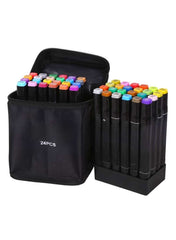Huitich 24 Piece Art Markers with Case for Creative Drawing - Mumzar
